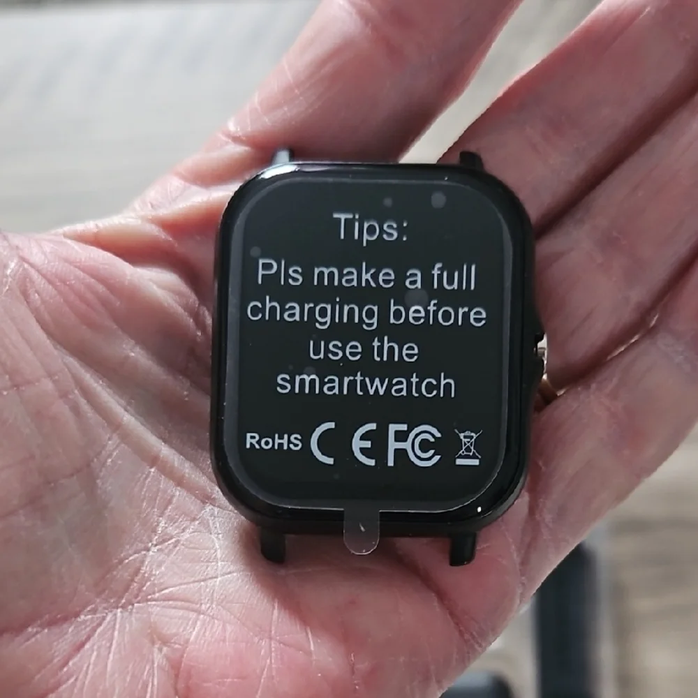 Black Smartwatch with Bluetooth Calling